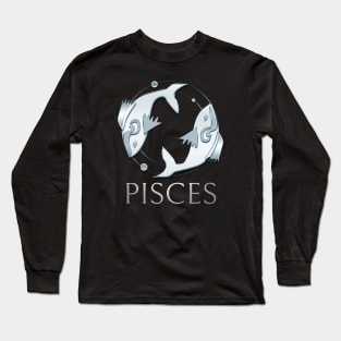 Pisces Zodiac Sign Long Sleeve T-Shirt